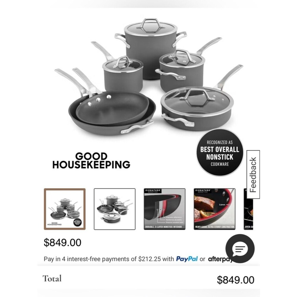 Calphalon Signature Nonstick Cookware Set